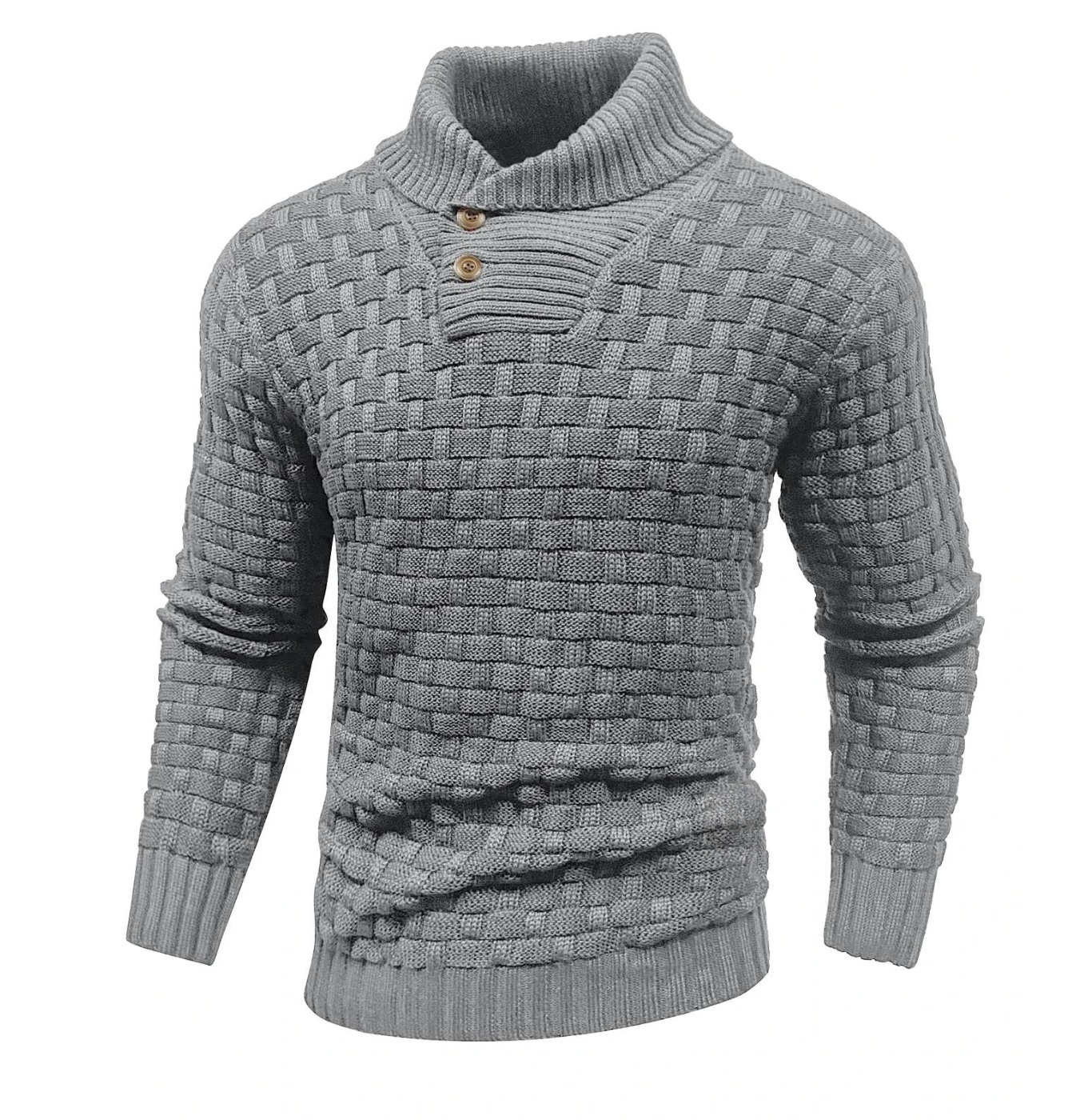 Logd™ | Pullover mit Knopfdetail