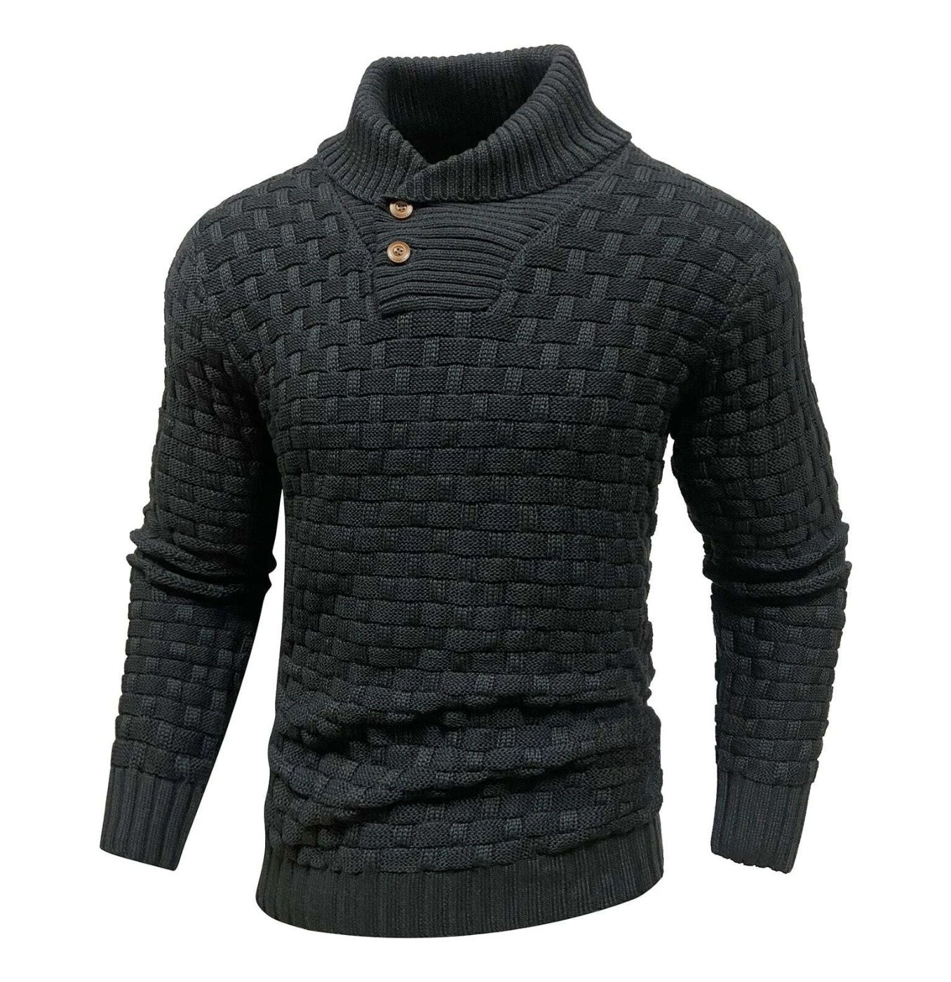 Logd™ | Pullover mit Knopfdetail
