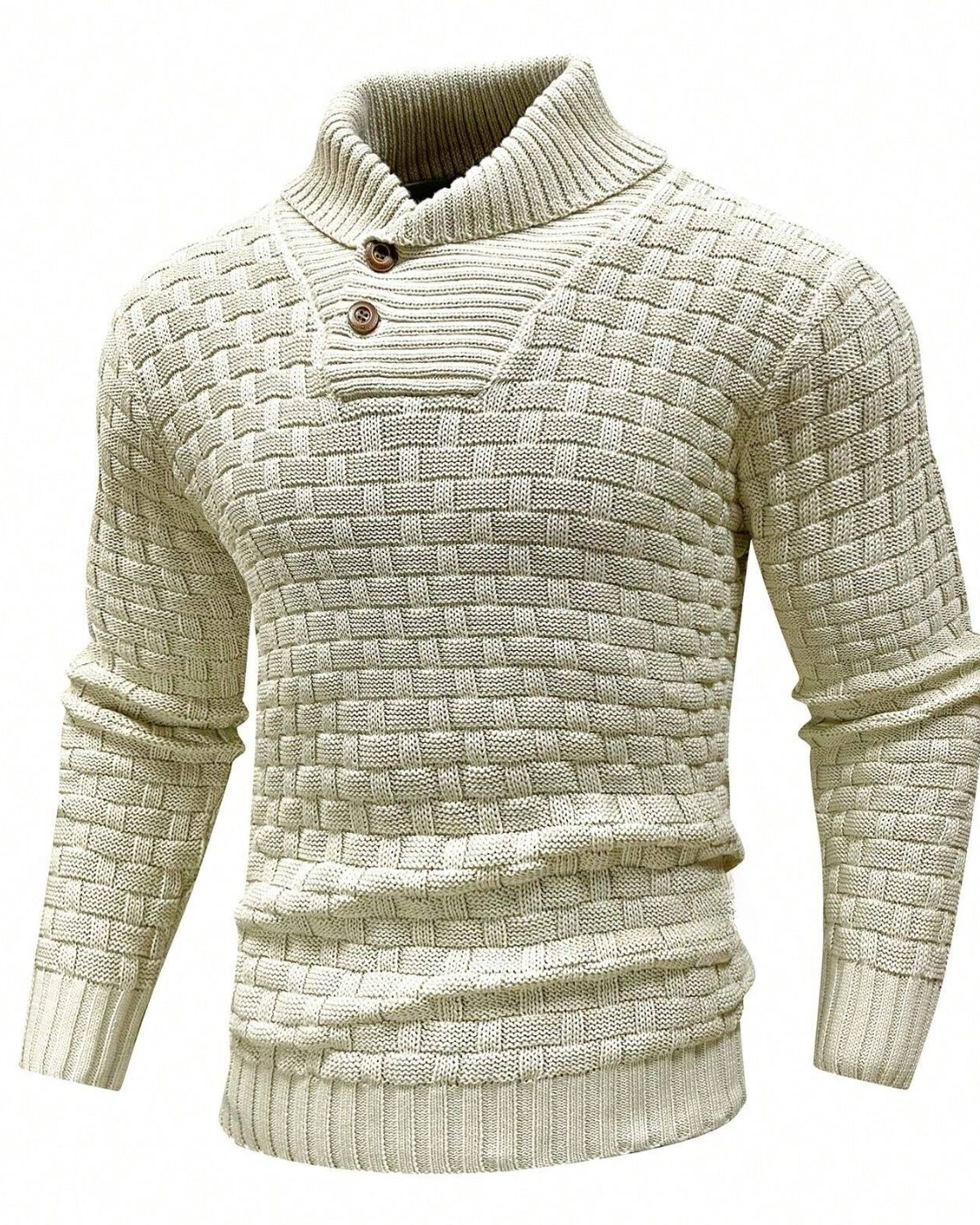 Logd™ | Pullover mit Knopfdetail