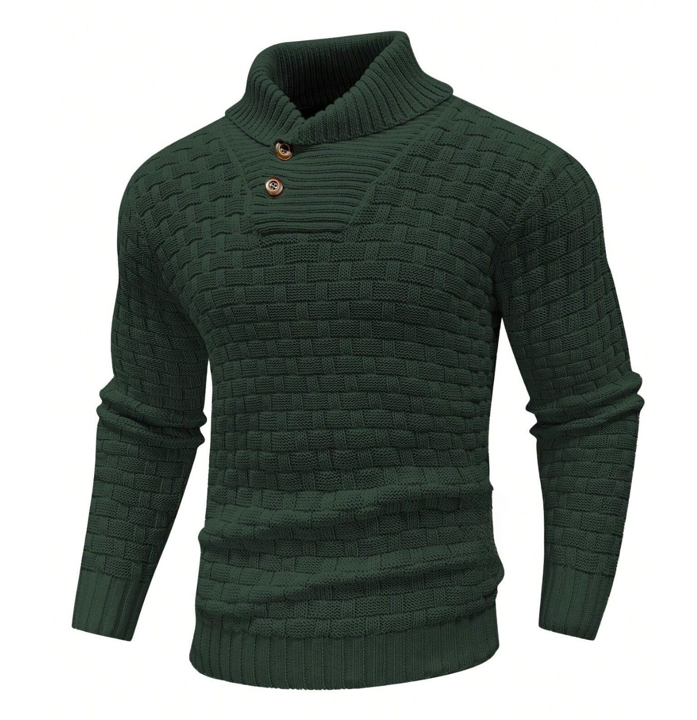 Logd™ | Pullover mit Knopfdetail