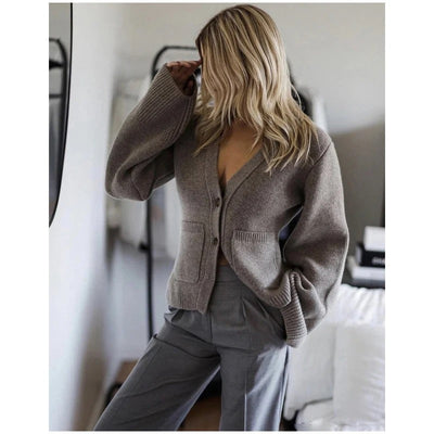 Elma - Gestrickte Strickjacke