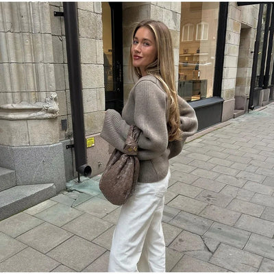 Elma - Gestrickte Strickjacke