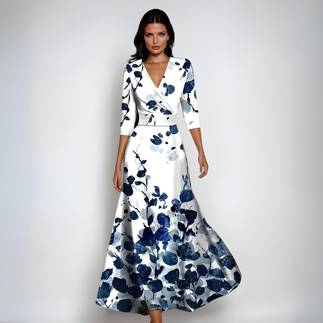 Helena™| Blumig gemustertes Kleid