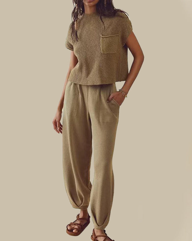 Kirma - Zweiteiliges Freizeitoutfit Damen Sommer mit Taschen