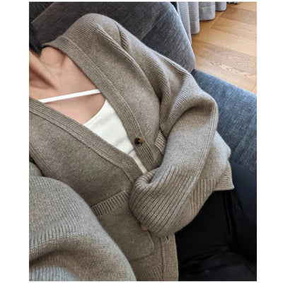 Elma - Gestrickte Strickjacke