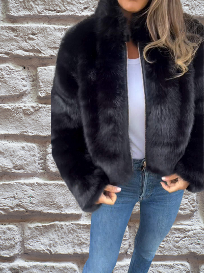Esra - Premium Faux Pelzmantel