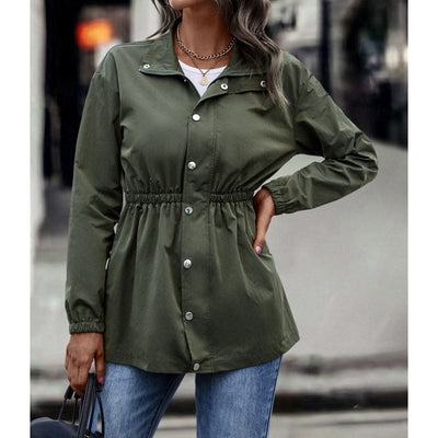 Stria - Winddichte Frauen Mittellange Jacke mit Reißverschluss