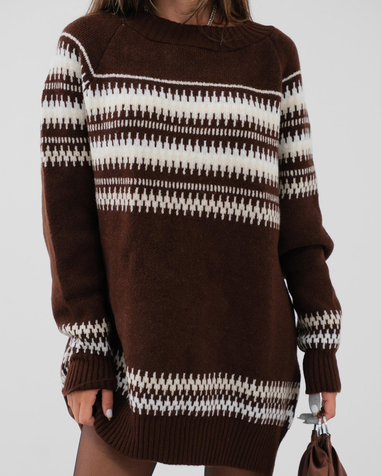 Mia - Winterlicher Übergröße Pullover