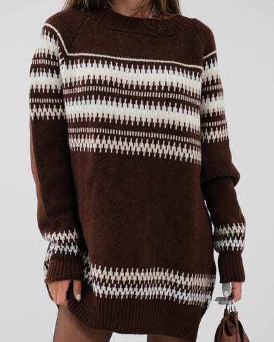 Mia - Winterlicher Übergröße Pullover