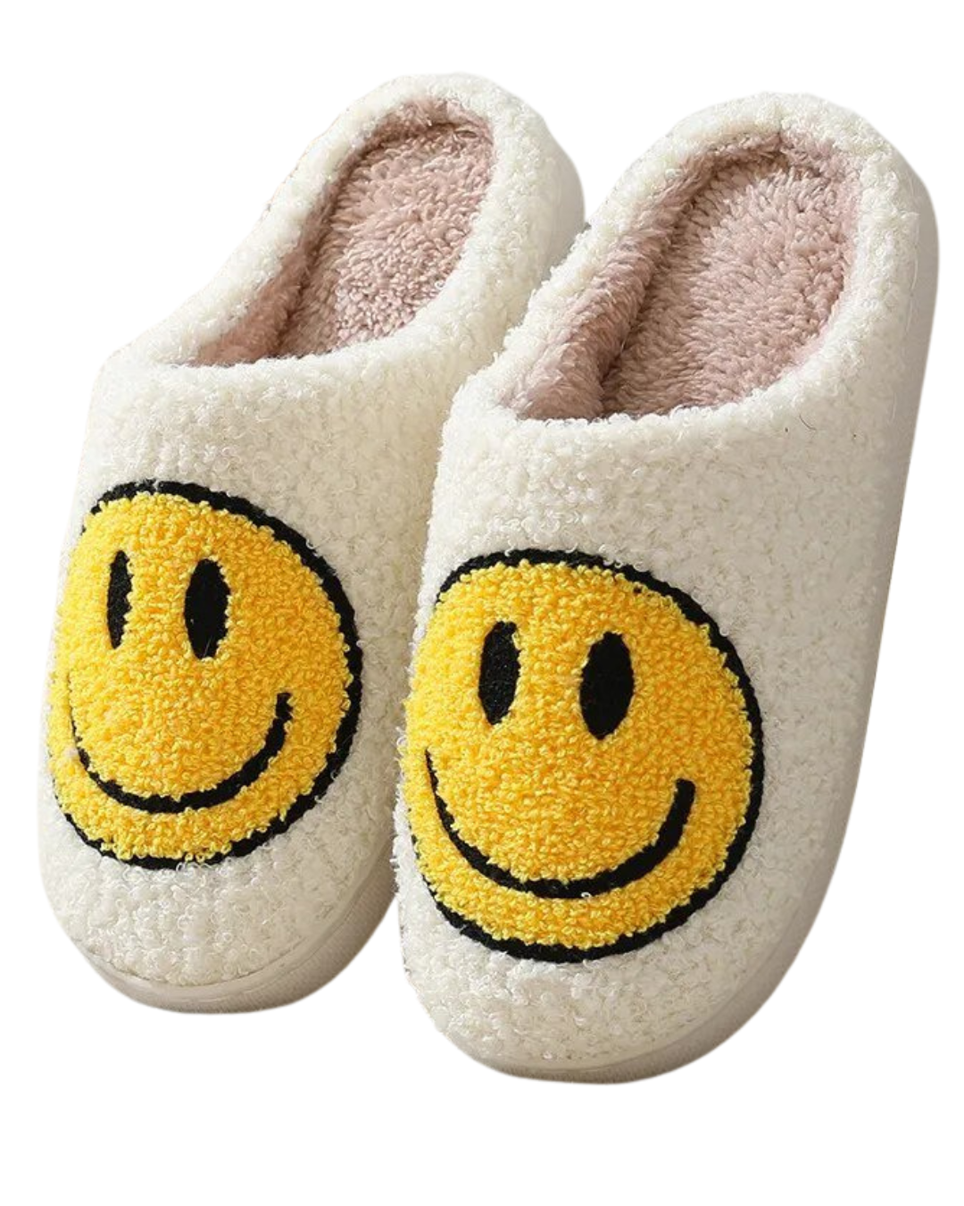 Claudia - Fluffy Feet Smiley-Pantoffeln