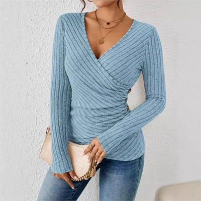 Emilia™ | Elegantes, figurformendes Langarmshirt