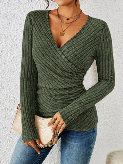 Emilia™ | Elegantes, figurformendes Langarmshirt