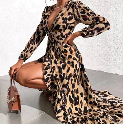Tina - Kleid mit V-Ausschnitt