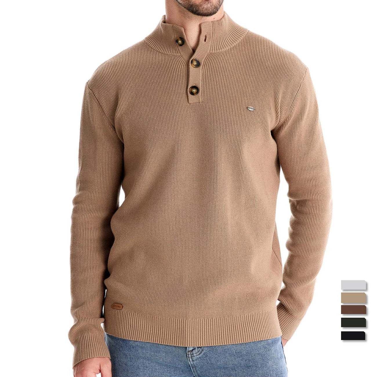 Gregor™ | Pullover mit Knoopdesign