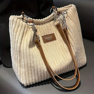 Amanda - Shopper in Velluto a Coste