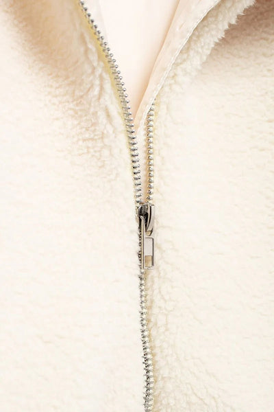 Lila - Oversized warme Fleece-Jacke
