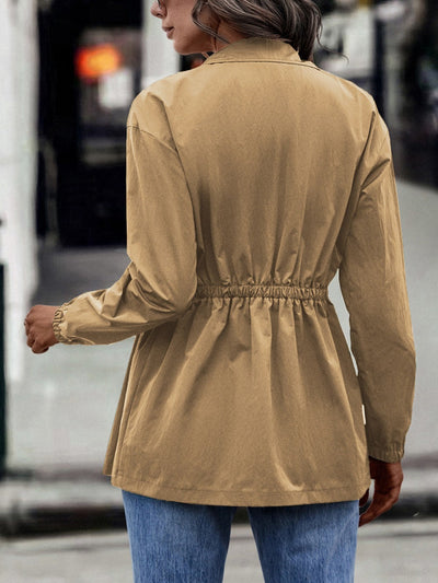 Stria - Winddichte Frauen Mittellange Jacke mit Reißverschluss