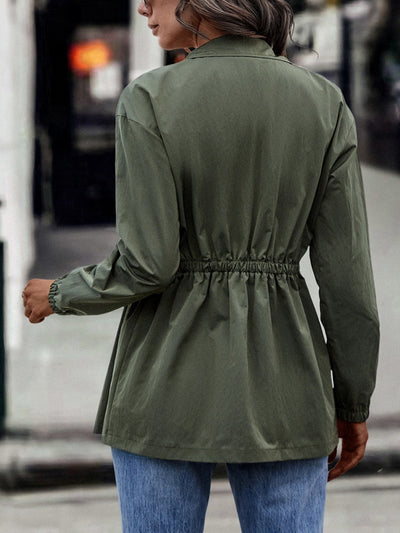 Stria - Winddichte Frauen Mittellange Jacke mit Reißverschluss