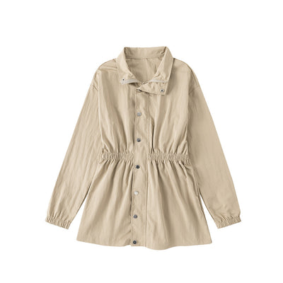 Stria - Winddichte Frauen Mittellange Jacke mit Reißverschluss