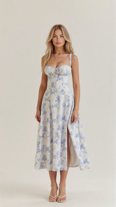 Celina™ Korsett Midikleid
