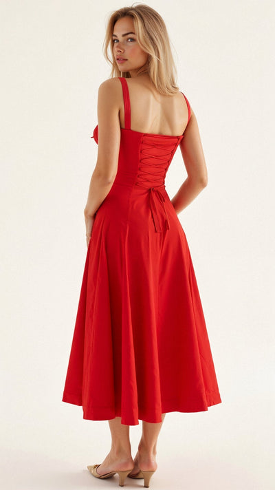 Celina™ Korsett Midikleid