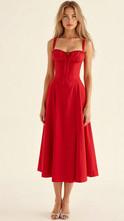 Celina™ Korsett Midikleid