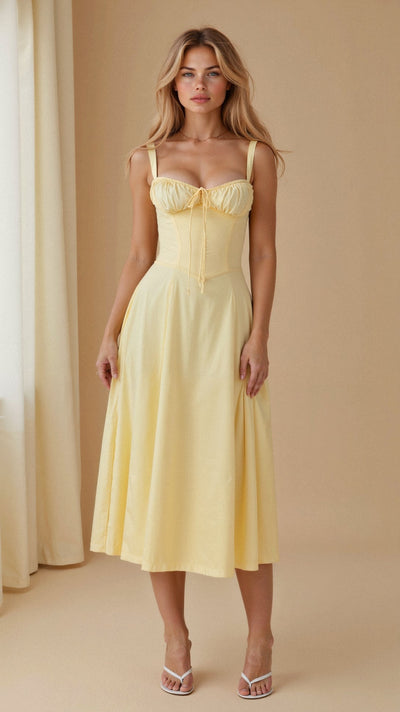 Celina™ Korsett Midikleid