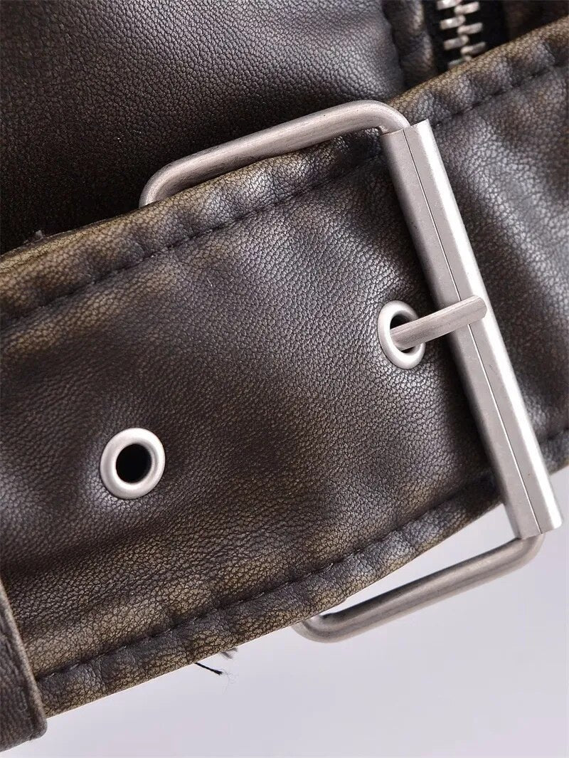 Vivien™ | Cropped Bikerjacke