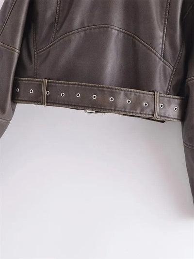 Vivien™ | Cropped Bikerjacke