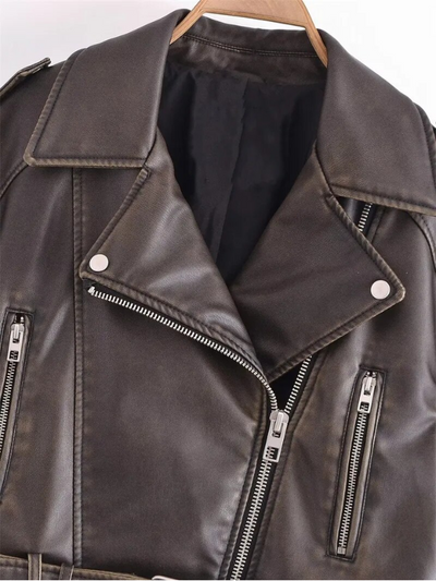 Vivien™ | Cropped Bikerjacke
