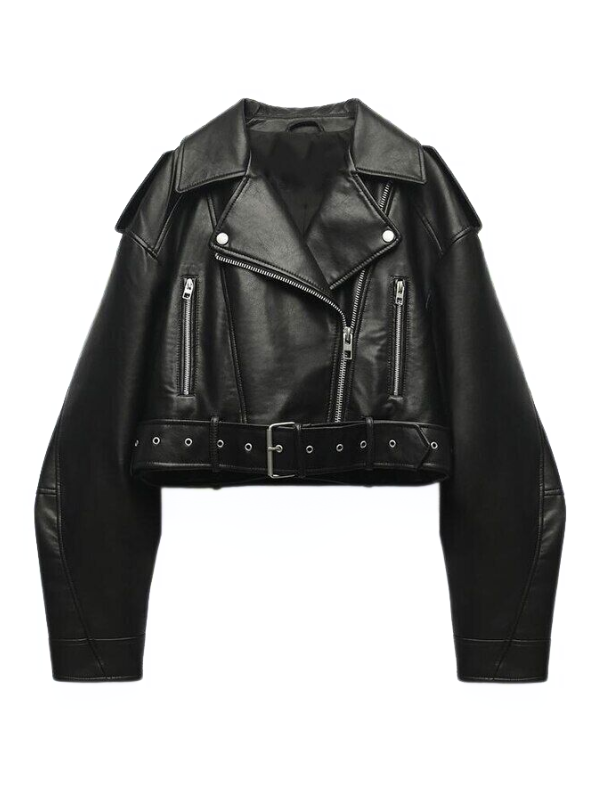 Vivien™ | Cropped Bikerjacke