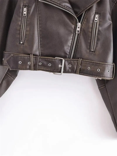 Vivien™ | Cropped Bikerjacke