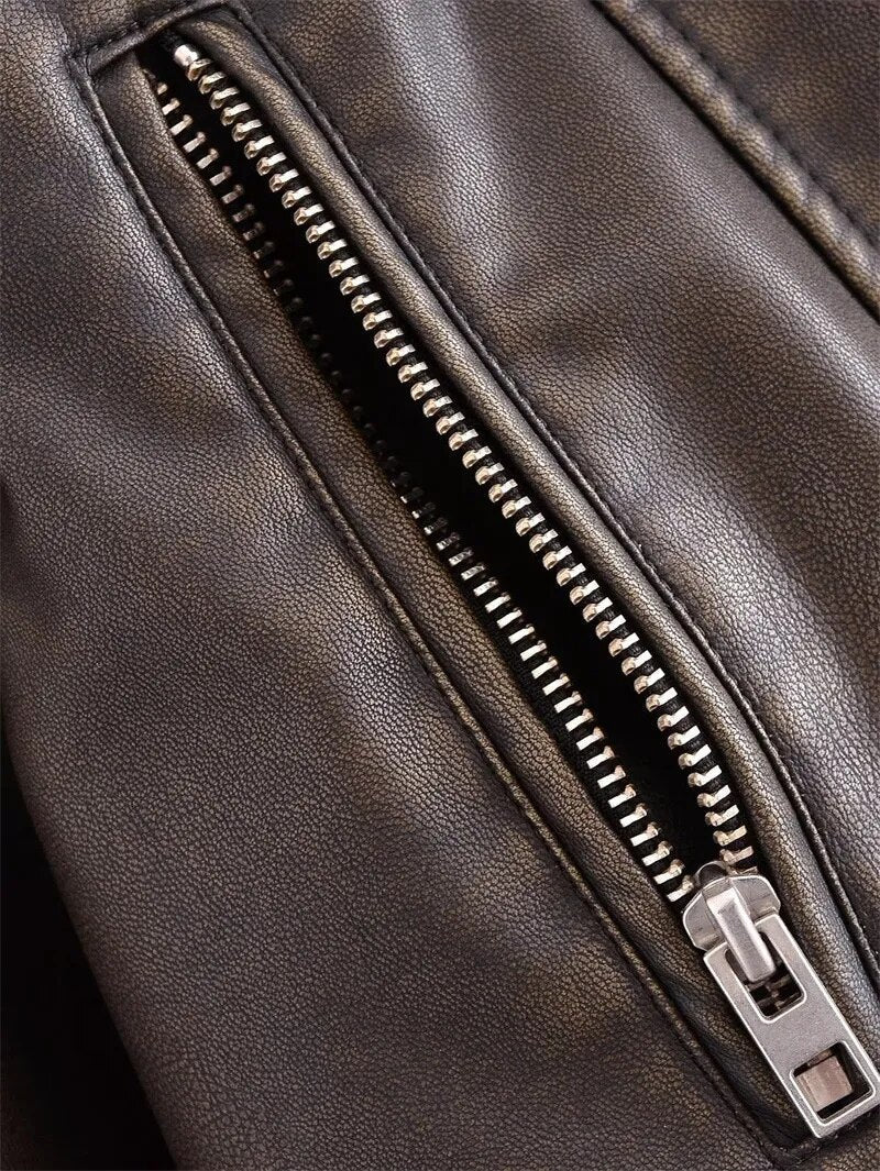 Vivien™ | Cropped Bikerjacke