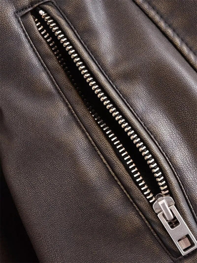 Vivien™ | Cropped Bikerjacke